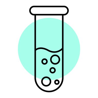 Kan vektörü illüstrasyon dizaynlı test tüpü