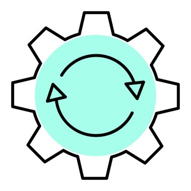 Teçhizat Web simgesi basit illüstrasyon