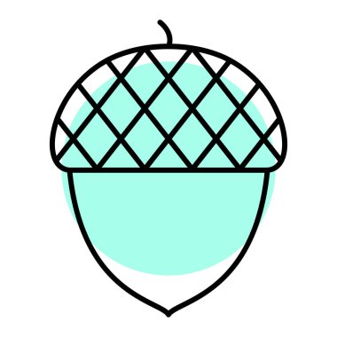 Tek bir yeşil ve beyaz kalkanın vektör çizimi