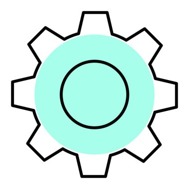 Teçhizat Web simgesi basit illüstrasyon