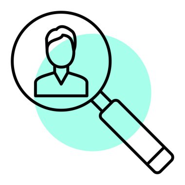 Arama simgesi vektör illüstrasyonu