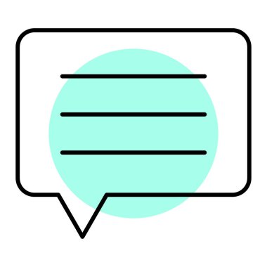 konuşma kabarcığı vektör çizimi