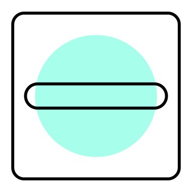 Modern b 'nin vektör illüstrasyonunda yiyecek ikonu yok