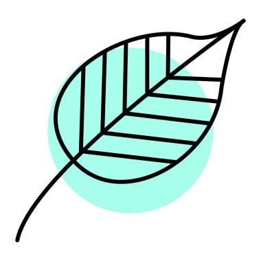 Yaprak ikonu vektör illüstrasyonu