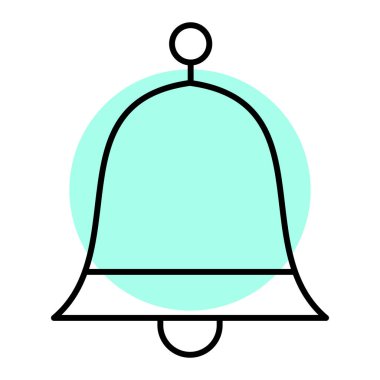 Zil. Web simgesi basit illüstrasyon