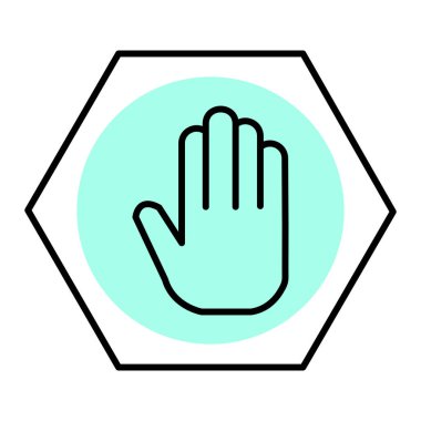 el simgesi vektör illüstrasyonu