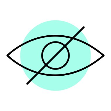 Göz simgesi vektör illüstrasyonu