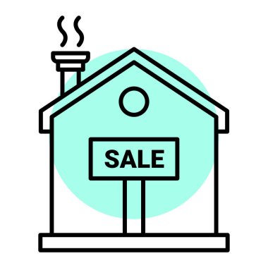 Ev. Web simgesi basit illüstrasyon