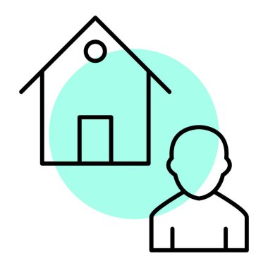 ev simgesi vektör illüstrasyonu