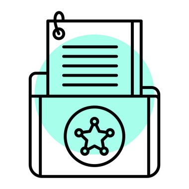 Sertifika vektör simgesi modern basit illüstrasyon