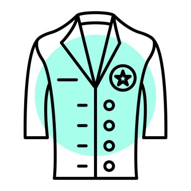 Ceketli bir adamın vektör çizimi