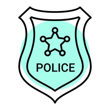 kalkan ikon vektör illüstrasyonu