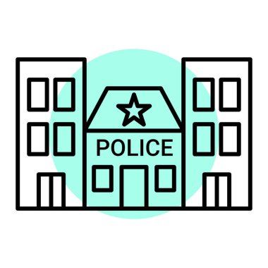 Otel vektör simgesi modern basit illüstrasyon