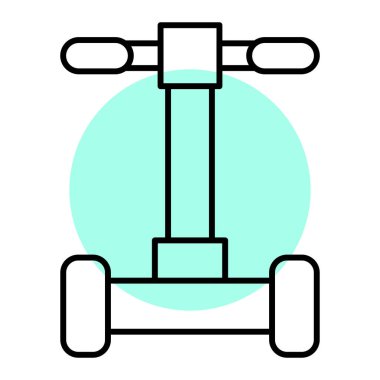 Bisiklet ikonu. Web için kaykay vektör simgelerinin özet çizimi