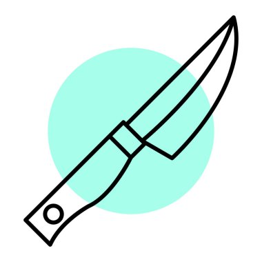 bıçak simgesi vektör illüstrasyonu