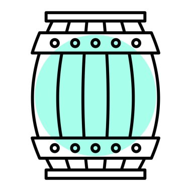 Fıçı. Web simgesi basit illüstrasyon