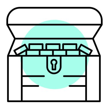 Bir alışveriş poşeti simgesinin vektör çizimi