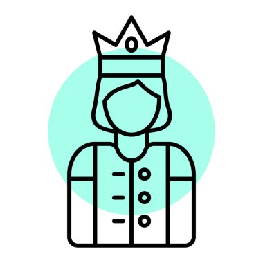 Kişinin kralının vektör çizimi