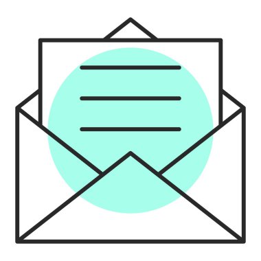 Zarf. Web simgesi basit tasarım