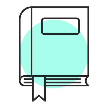 kitap simgesi vektör illüstrasyonu