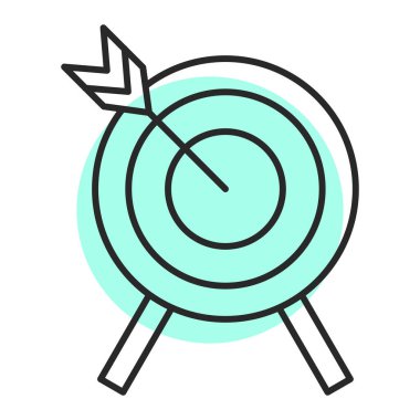 hedef simge vektör illüstrasyonu