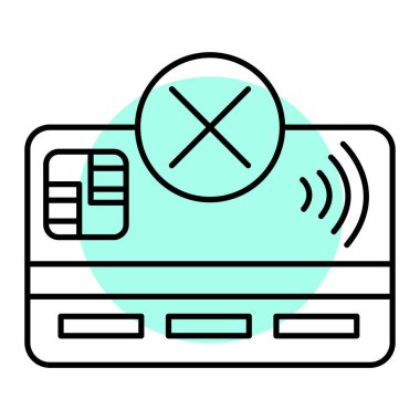 Akıllı telefon ve para vektör illüstrasyon tasarımı ile kredi kartı