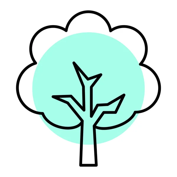 Tree Leaves Leafs Vector Illustration Design — Stock Vector