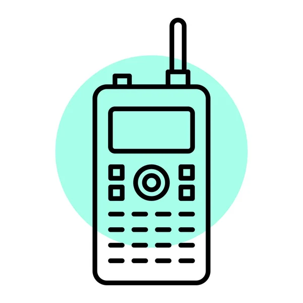 Mobile Phone Icon Outline Vector Illustration Symbol — ストックベクタ