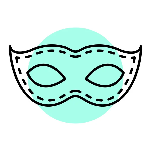 カーニバル マスク アイコン ベクターイラスト — ストックベクタ