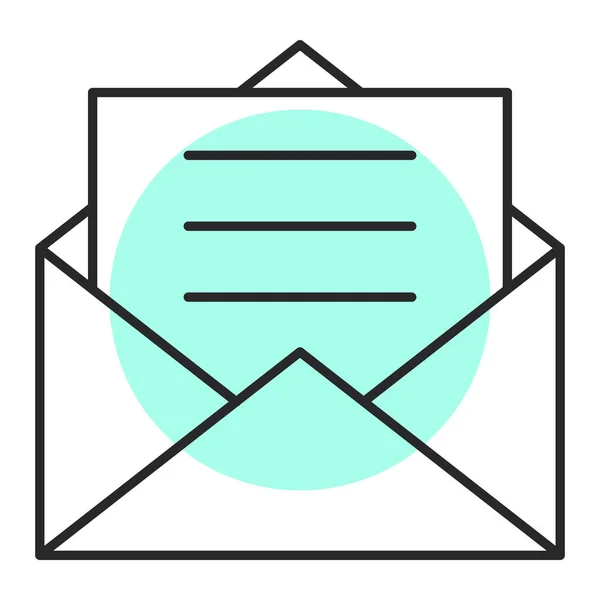 Enveloppe Icône Web Design Simple — Image vectorielle
