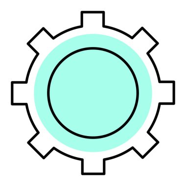 Teçhizat Web simgesi basit illüstrasyon