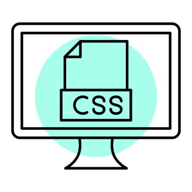 dosya biçimi simgesi, vektör illüstrasyonu