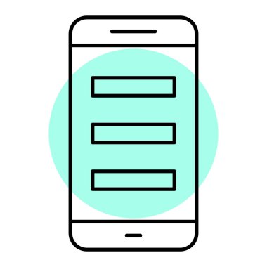 cep telefonu ikonu vektör illüstrasyonu