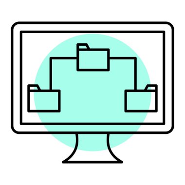 İnternetten alışveriş. Basit resimleme