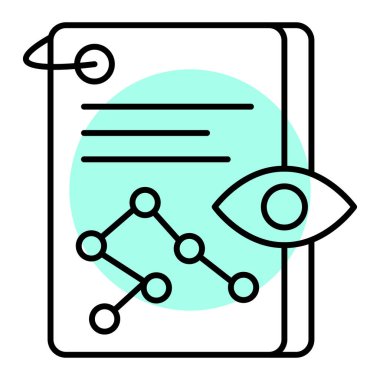 İş ve finans sektörü simgesi. vektör illüstrasyonu