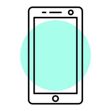 Akıllı telefon aygıtı teknoloji vektör illüstrasyonu