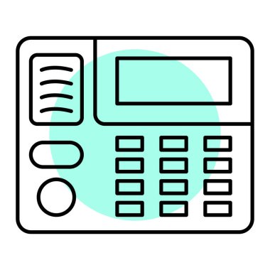 hesap makinesi ve kredi kartı vektör çizimi tasarımı