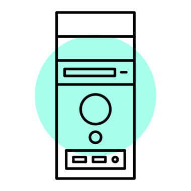Teknoloji ve elektronik aygıtlara sahip akıllı telefon aygıtı vektör illüstrasyon tasarımı