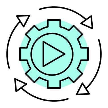 seo modern simgesinin vektör illüstrasyonu