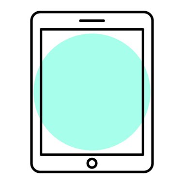 Ekran izole edilmiş ikon vektör illüstrasyon tasarımlı akıllı telefon