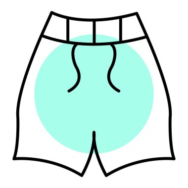 İç çamaşırı. Web simgesi basit illüstrasyon