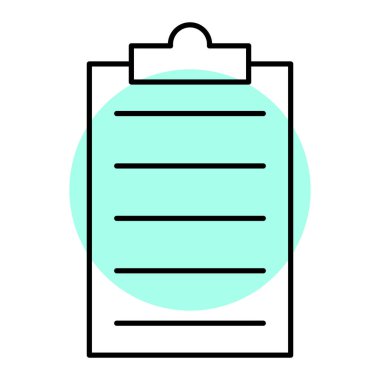 Kontrol listesi ikon vektör illüstrasyon tasarımlı pano