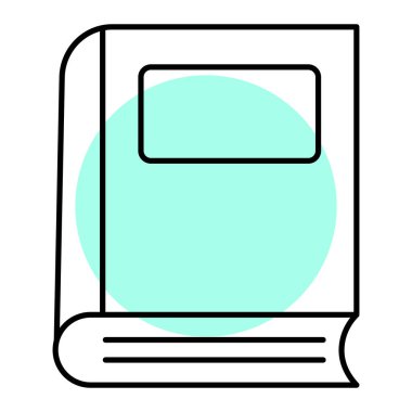 kitap simgesi vektör illüstrasyonu