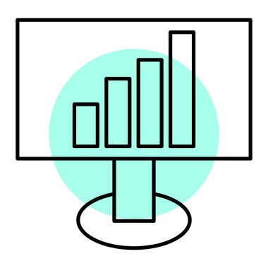iş grafiği vektör illüstrasyonu