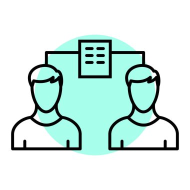 İş ve finans simgesinin vektör illüstrasyonu