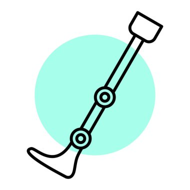 Kürek simgesinin vektör illüstrasyonu