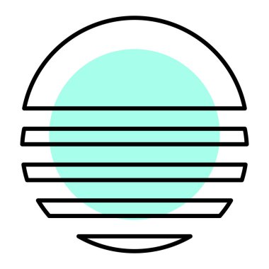 Sıcak havanın soyut çizimi