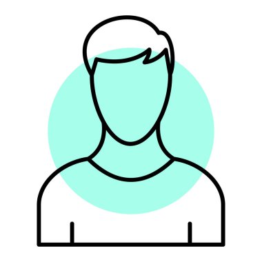 Adamım. Web simgesi vektör illüstrasyonu