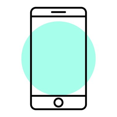 Akıllı telefon. Web simgesi basit tasarım