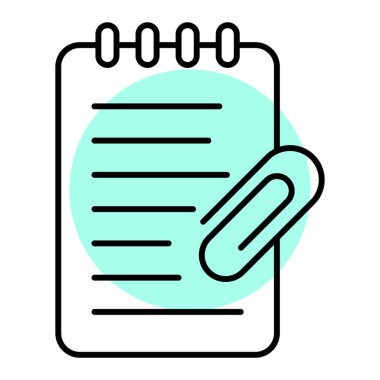 Belge. Web simgesi basit illüstrasyon